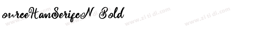 ourceHanSerifcN Bold字体转换
